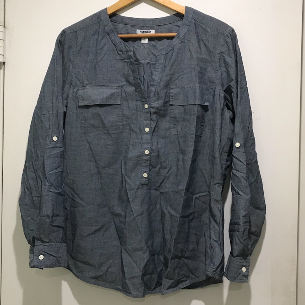 NWOT Old Navy Chambray Tunic - Picture 2 of 12